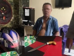 Diduga Dalam Pengaruh Minuman Keras Dan Menyerang Warga Dengan Sajam, Seorang Pria Di Kota Gorontalo Ditangkap Polisi