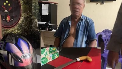 Diduga Dalam Pengaruh Minuman Keras Dan Menyerang Warga Dengan Sajam, Seorang Pria Di Kota Gorontalo Ditangkap Polisi