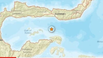 Gempa Magnitudo 4,7 Guncang Bone Bolango-Gorontalo, Tak Timbulkan Kerusakan