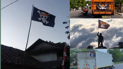 Viral! Warga dan Netizen Ramai Kibarkan Bendera One Piece Jelang HUT RI ke-80