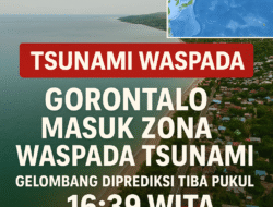 Gubernur Gorontalo Imbau Warga Waspada Potensi Tsunami tapi Jangan Panik, Siagakan Aparat di Pantai Teluk Tomini