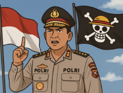 Polres Bone Bolango Antisipasi Tren Pengibaran Bendera Bajak Laut One Piece Jelang HUT RI