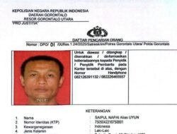 Polres Gorontalo Utara Terbitkan DPO Pelaku Kekerasan Dalam Rumah Tangga Hingga Tewaskan Istri