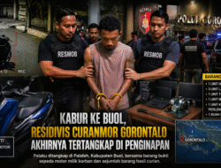 Kabur ke Buol, Residivis Curanmor Gorontalo Akhirnya Tertangkap di Penginapan