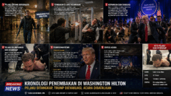 Kronologi Penembakan di Washington Hilton: Donald Trump Dievakuasi, Pelaku Ditangkap, Acara Dibatalkan