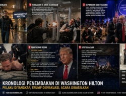 Kronologi Penembakan di Washington Hilton: Donald Trump Dievakuasi, Pelaku Ditangkap, Acara Dibatalkan
