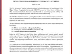 AS–Indonesia Resmikan Kemitraan Pertahanan Utama, Perkuat Stabilitas Indo-Pasifik