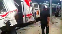 Breaking News! KA Argo Bromo Anggrek Tabrak KRL di Bekasi Timur, Gerbong Wanita Ringsek
