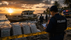 Polisi Ungkap Muatan Berbahaya di Kapal Kandas, 39 Karung Positif Sianida