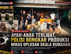 Ayah-Anak Terlibat, Polisi Bongkar Produksi Miras Oplosan Skala Rumahan di Boalemo