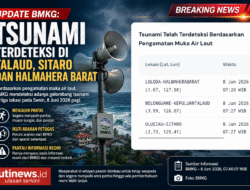 UPDATE BMKG: Tsunami Terdeteksi di Talaud, Sitaro dan Halmahera Barat